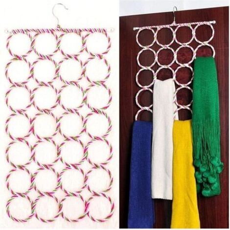 Complément châles cintres ceintures foulards anneaux à cravate crochets organisateur de garde-robe (1/4)