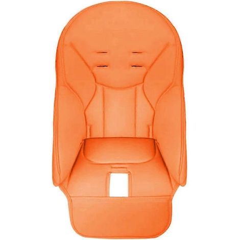 Coussin pour chaise haute Peg Perego Siesta & Prima Pappa Zero 3, en cuir PU pour bébé (housse orange) (1/5)