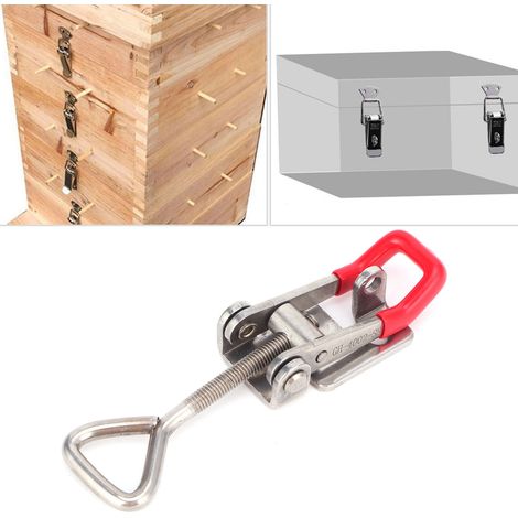 Serre-Toggle Adaptable 220kg Mano - Fermeture Rapide à Verrouillage pour Boîtiers, Corps en Acier Inoxydable et Plastique, Capacité de Charge 485lb (1/5)