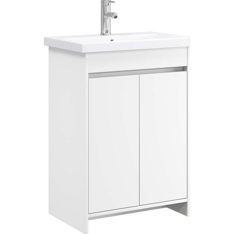 Bathroom Furniture Set White 61 x 40 x 84.5 cm Engineered Wood vidaXL