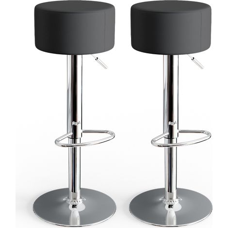 Taburete de bar conjunto de 2 , Negro, 33 x 92 cm 2 partes, Vicco (1/5)