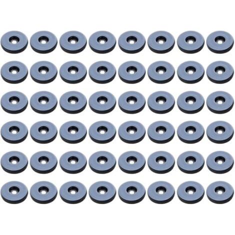 25 mm patins Meubles,Lot de 48 patins de meubles ronds en téflon,Anti-vibration Patins Glisseurs pour Meubles(Ronde)