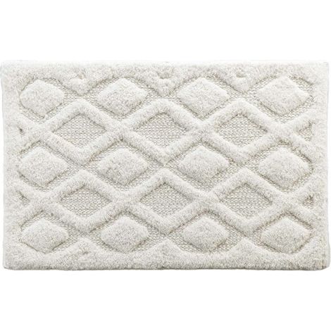 Tapis de bain 50 x 80 cm coton jacquard tufte nemesis Sans (1/5)