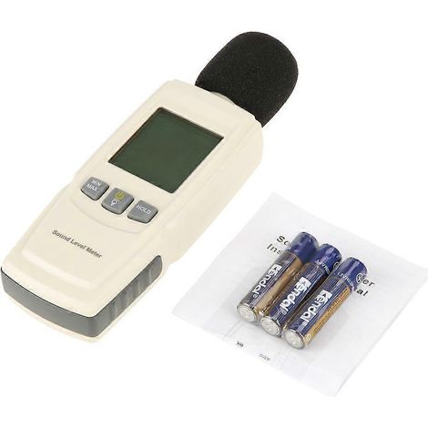 GM1352 Tragbares digitales LCD-Schallpegelmessgerät, Geräuschtester, Messbereich von 30 dB bis 130 dB Dezibel (1/4)