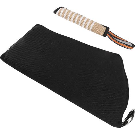 Kit de dressage pour chiens mordeurs comprenant un manchon de morsure et un coussin interactif à tirer. Équipement professionnel pour apprendre aux animaux à mordre et à tirer. (1/5)