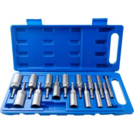 Set di attrezzi da 15 pezzi, comprensivo di chiave a bussola esagonale profonda, cacciavite a bussola, punte per avvitatore elettrico, da 5,5 mm a 19 mm. (1/5)