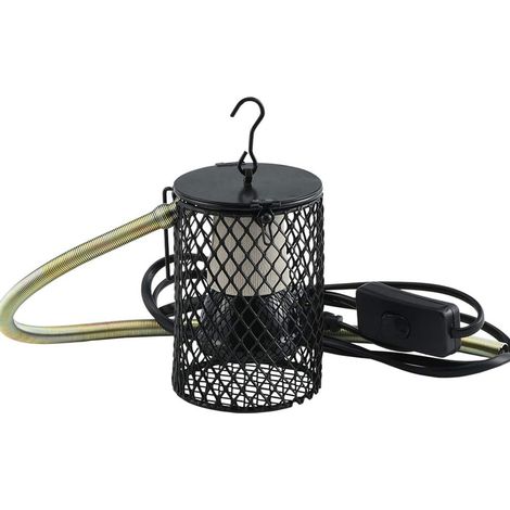 Ampoule chauffante, douille en céramique, lampe chauffante avec couvercle pour poussins, oiseaux, reptiles, chatons et chiots - Prise UE (1/5)