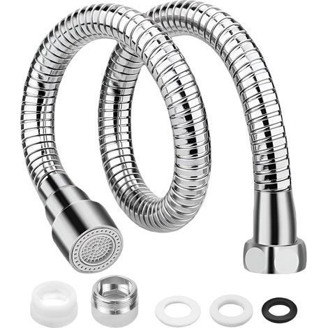 1 Pèce Rallonge Robinet, Acier Inoxydable, Rotation 360°, 2 Modes Jet, Cuisine Salle De Bain (1/5)