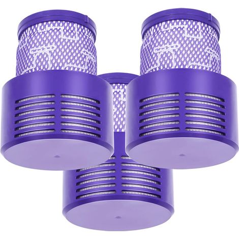 Lavable et réutilisable,VERSION AMÉLIORÉE Lot de 3 filtres HEPA de rechange V10 compatibles avec la série Dyson V10 Cyclone, V10 Absolute, V10 Animal, V10 Total Clean, V10 Motorhead, SV12, référence 9 (1/5)