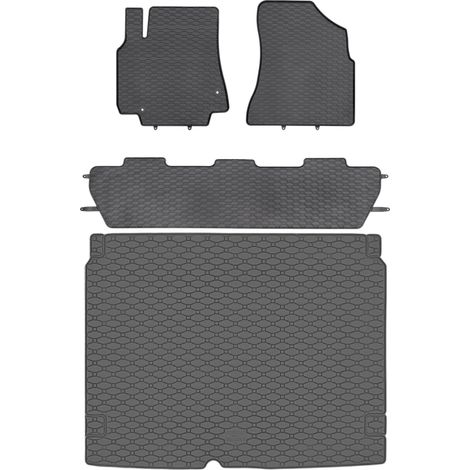 Citroen Berlingo II Kombivan dal 2008-08.2018 SET - tappetini in gomma + tappeto bagagliaio (1/5)