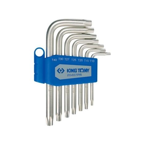 KING TONY - Jeu de 7 clés Torx Tamper (1/4)