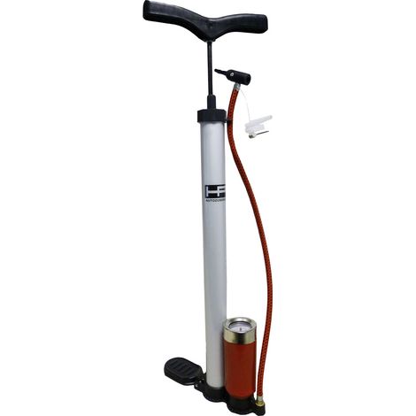 Handluftpumpe 600mm m.Manometer (7 bar) Alu. (1/3)