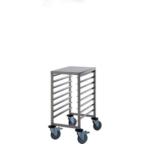 Chariot GN - Inox - 8 niveaux - GN 1/1 - 180kg - 460x613x845mm - TW 8 - Saro