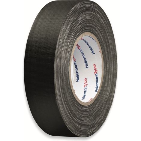 HellermannTyton HTAPE-TEX-BK-19X10 712-00204 Gewebeklebeband HelaTape Tex Schwarz (L x B) 10 m x 19 (1/4)