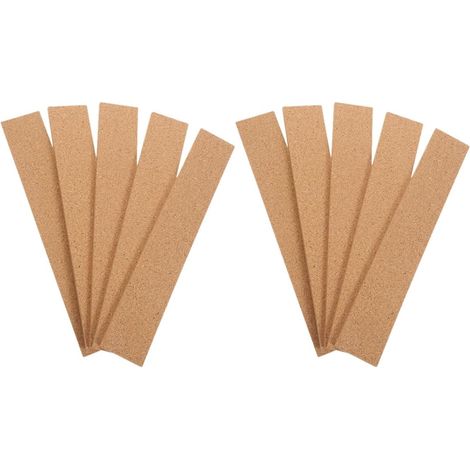 Lot de 10 bandes liège naturel adhésives pour tableau blanc sans (1/5)