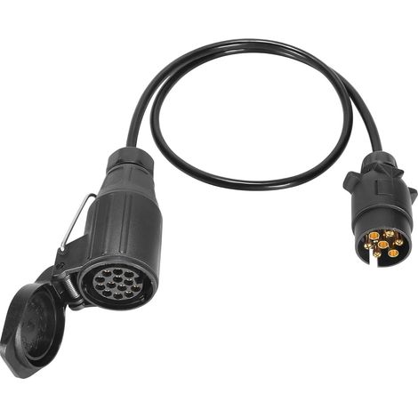 Rallonge Remorque 7broches 80cm 12v Câble d’Extension 7-13 Broches pour Camion RV Voiture (1/5)