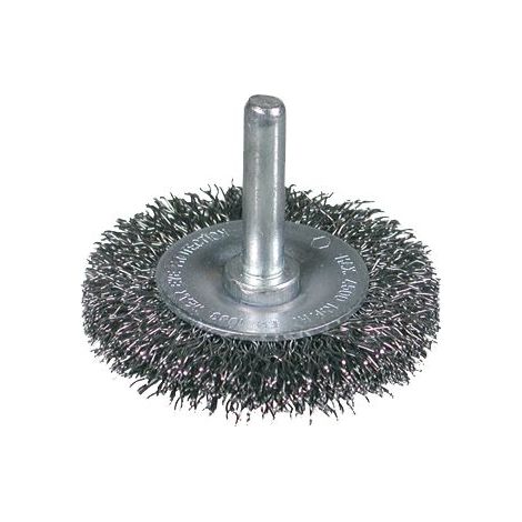 Brosse ronde en acier inoxydable avec tige de 6 mm et garniture Ø 0,20 mm (50x7x10) Osborn 0088600221