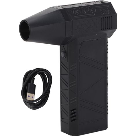 Plumeau d'air électrique 200W, ventilateur Turbo à 3 vitesses, souffleur à sec portatif Rechargeable pour le nettoyage et l'inflation (1/5)