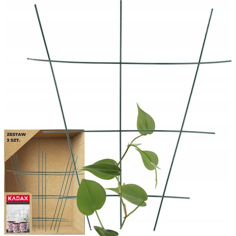 KADAX Blumengitter aus Stahl, 3er Set, Rankgitter, 42 cm (1/5)