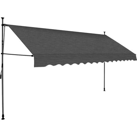 Maison Exclusive - Toldo manual retráctil con LED gris antracita (1/5)