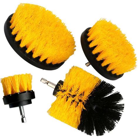 Jeu de Brosses de Nettoyage pour Perceuse - Idéal pour Carrelage, Salle de Bain, Cuisine et Voiture (1/5)