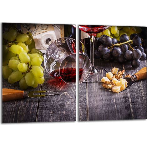 Placa protectora de vidrio para estufa 2x40x52 Vino (1/5)