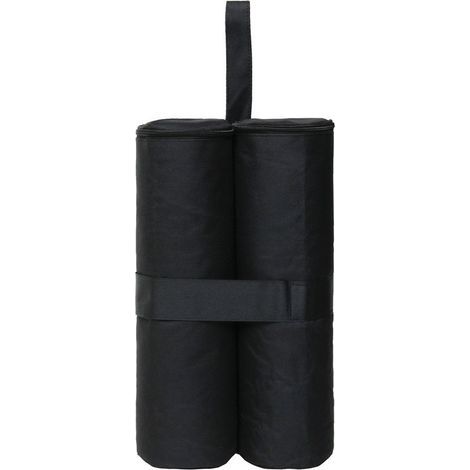 Sacs de lestage pour tonnelle et pavillon - 4 x 2 sacs à remplir - 60 kg max - Jardin - Tente de réception(noir) (1/3)