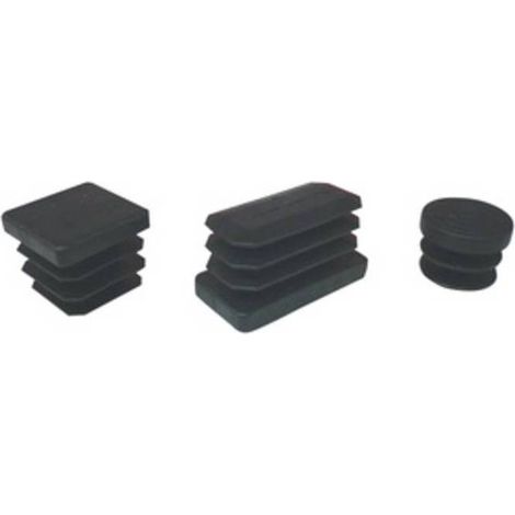 5 x BL PUNTALE ALETTATO TONDO 25 MM NERO 8 PZ