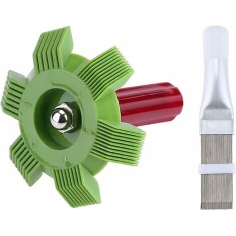 Piepteni metalici pentru radiateur aer conditionné, QttvbTna, 2 styles, vert, 19x7x3cm/15.2x10x2.8cm