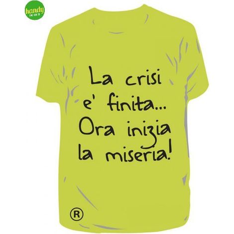Profumatore T-Shirt Ototop La crisi è finita