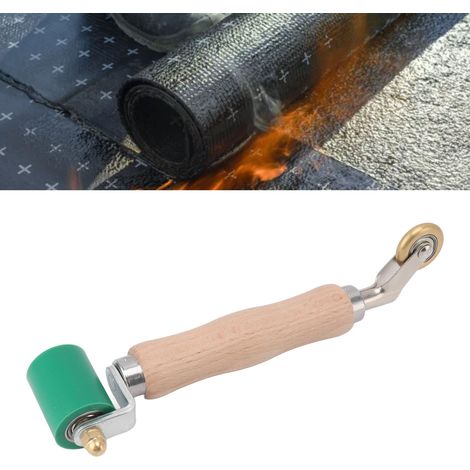 Rouleau de pression double usage en laiton de 40 mm et silicone pour le soudage manuel de PVC, de films et de feuilles, et pour la réparation de joints de soudure manquants. Rouleau en laiton et roule (1/5)