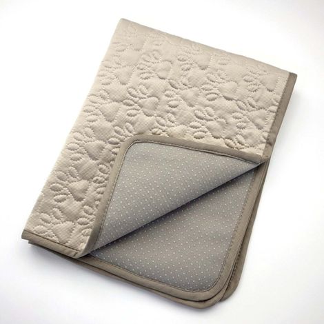 Tapis rafraîchissant pour chien/chat, lit respirant et confortable, antidérapant, gris clair M-max (1/5)