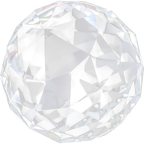 boule de cristal taillé transparent en verre, 60 mm / 2,36 pouces, pour décoration intérieure (maison, hôtel). (1/5)