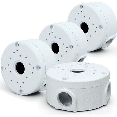 4 Pièce Caméra Extérieure Boîte de Jonction, Support Universel de de Boîte de Jonction de Caméra de Sécurité, Boîte de Montage de Caméra de Sécurité, Compatible avec Les Caméras Dôme (1/4)