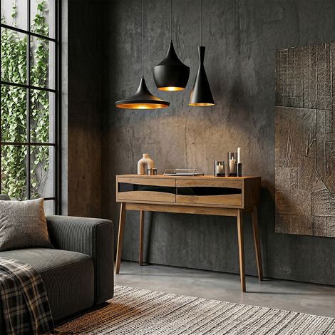 Console - HOME DECO FACTORY - Forest - Marron et Noir