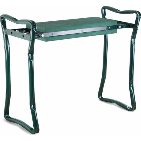 FISHTEC - Tabouret de jardinage pliable 2 en 1 - Siège et agenouilloir ergonomique - Coussin en mousse EVA confortable - Structure en acier robuste - Jardinage assis ou à genoux sans fatigue (1/5)