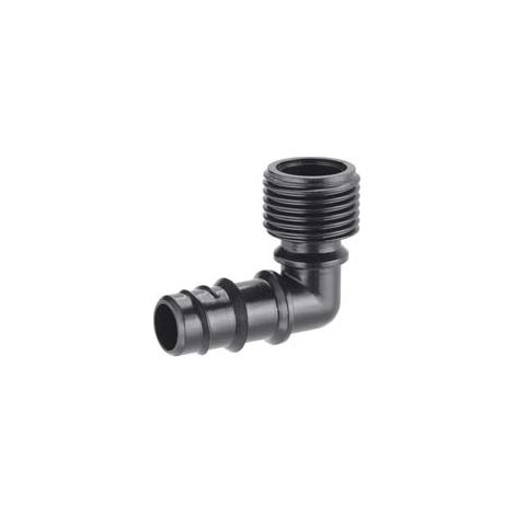 RACCORDO PER MICROIRRIGAZIONE TUBO 1/2 ANGOLO M 1/2 IN BLISTER 91082 - 5 blister CLABER (1/2)