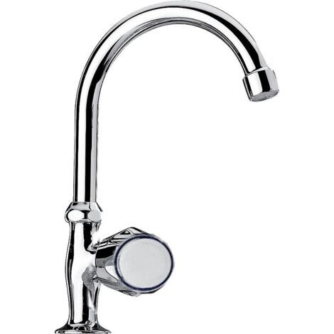 Robinet de lavabo simple bec haut mobile Orchidéa Tevere à clapet - PAINI (1/3)