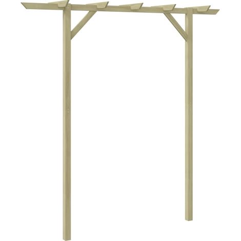Pérgola de jardín de madera 205x40x203 cm vidaXL