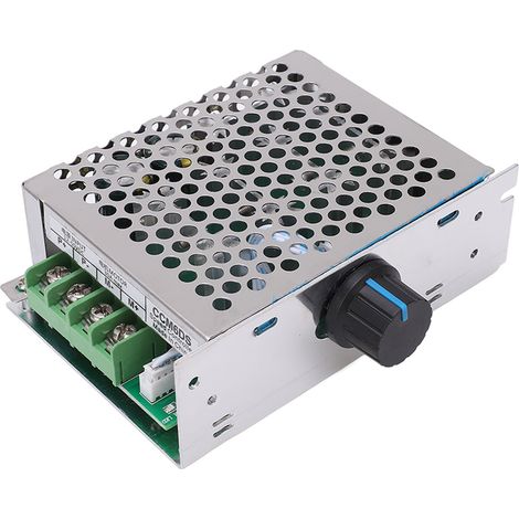 Contrôleur de vitesse pour moteur CC 12-50 V 30 A avec interrupteur et voyant lumineux. (1/5)