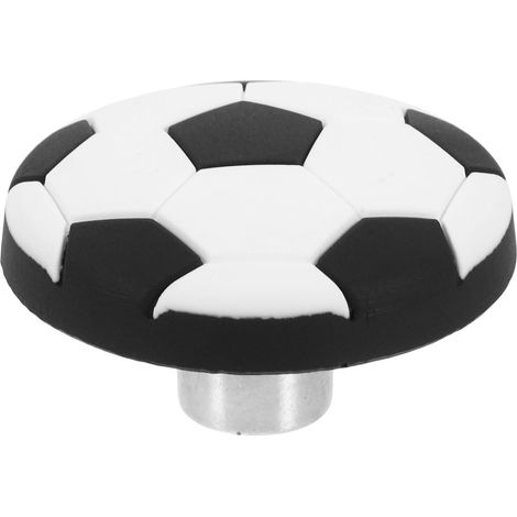 Poignées de meubles Healeved en alliage zinc avec poignée PVC forme ballon football, sûre et
