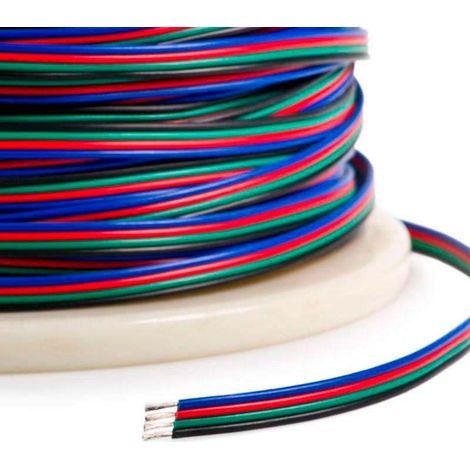 Câble de connexion personnalisé pour bandes LED RVB 4x0,50mm, 1