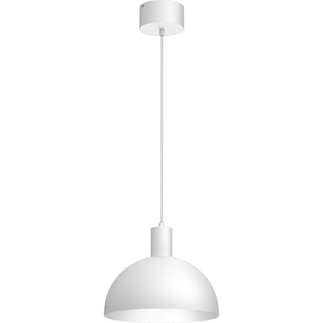 Suspension minimaliste blanche Handa E27 15W Luminex