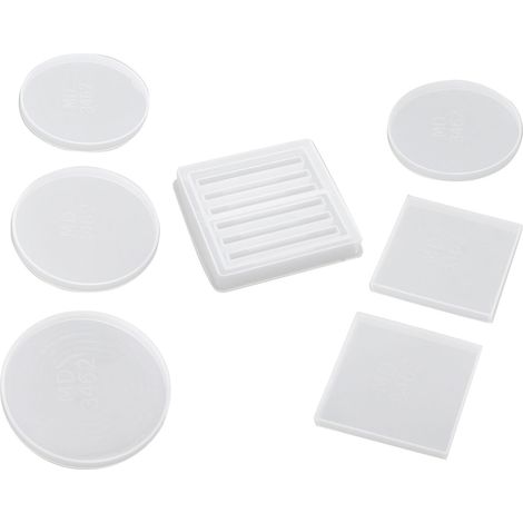 moules en silicone au design unique et raffiné, élastiques et faciles à démouler, parfaits pour la fabrication de dessous de verre. (1/5)