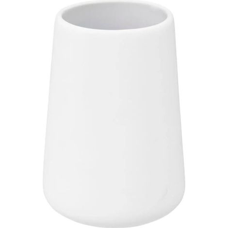 Gobelet Brosse à Dent "Cocon" 11cm Blanc Coton