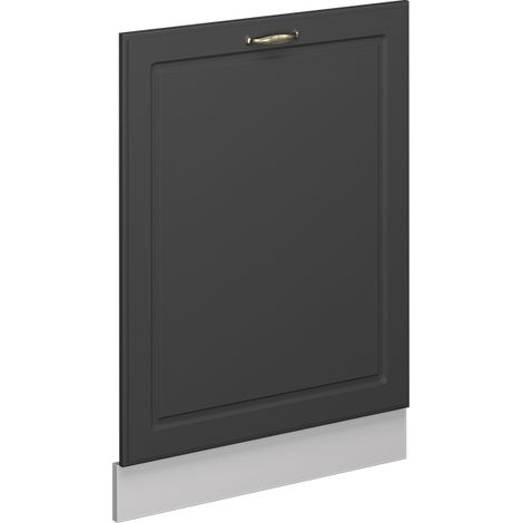 Façade de lave-vaisselle Fame-Line, Anthrazit-Gold Landhaus, 60cm sans PT, Vicco (1/4)