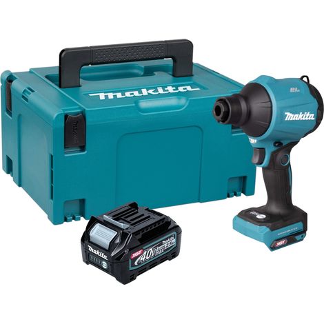 Makita AS 001 GD101 Akku Gebläse 40 V max. Brushless + 1x Akku 2,5 Ah + Makpac - ohne Ladegerät