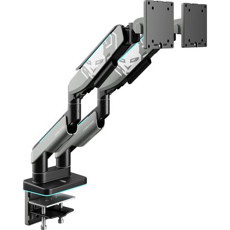 Doppelhalterung für 35-Zoll-Monitore, grau-schwarz, RGB X-Arm Dual