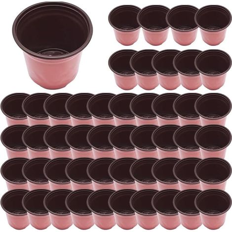 Pots en plastique souple, contenants flexibles pour débutants avec trous de drainage (1/5)