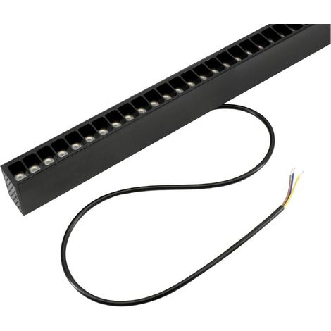 Linéaire Suspendu LED 30W 120cm UGR19 Noir - Garantie 5 ans - Blanc Neutre () - SILUMEN (1/5)